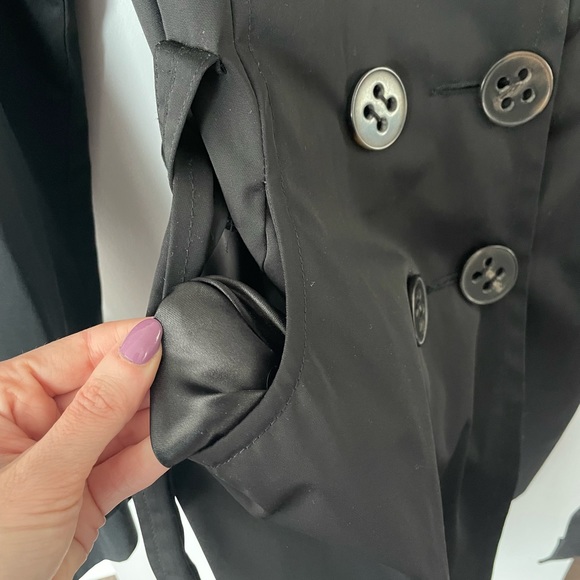 Express Trench Coat Black - Picture 3 of 6